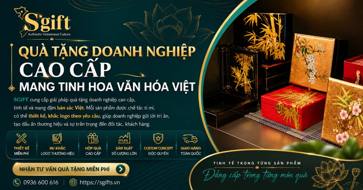 SGIFT Việt Nam | Quà Tặng Doanh Nghiệp Cao Cấp Mang Tinh Hoa Văn Hóa Việt