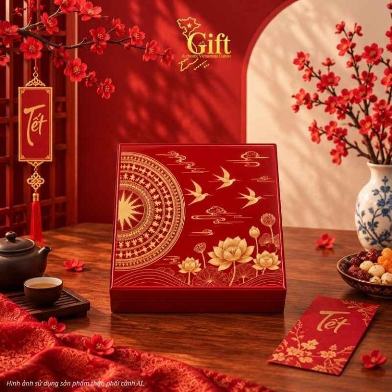 Hộp Sơn Mài Di Sản Ngàn Xuân - Quà Tết Doanh Nghiệp SGIFT
