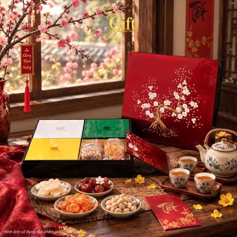 Bộ quà tặng Tết sơn mài