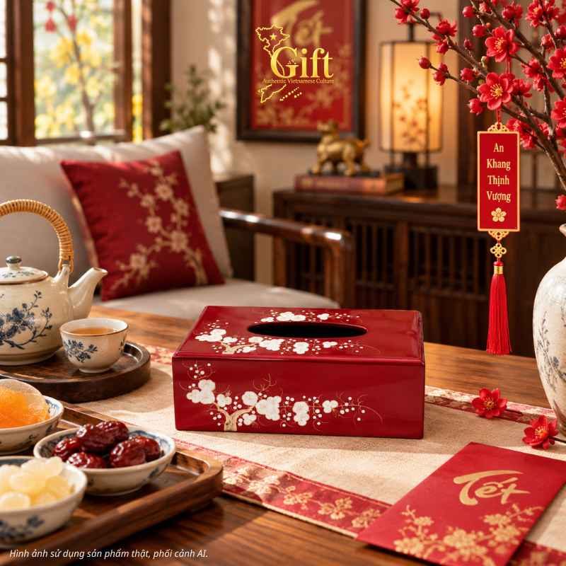 Bộ quà tặng Tết sơn mài