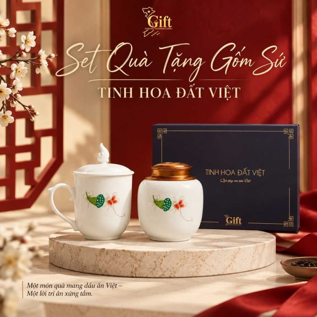Set Quà Tết Tinh Hoa Đất Việt In Logo - Quà B2B SGIFT