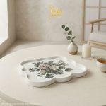 Bộ bình trà gốm sứ và khay sơn mài - Quà tết doanh nghiệp