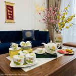 Bộ bình trà và hũ đựng mứt gốm - Quà tết doanh nghiệp