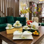 Bộ bình trà và hũ đựng mứt gốm - Quà tết doanh nghiệp