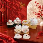 Bộ bình trà và hũ đựng mứt gốm - Quà tết doanh nghiệp