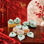 Bộ bình trà và hũ đựng mứt gốm - Quà tết doanh nghiệp