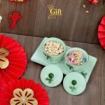 Bộ bình trà và hũ đựng mứt gốm - Quà tết doanh nghiệp