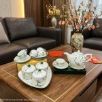 Bộ bình trà và hũ đựng mứt gốm - Quà tết doanh nghiệp