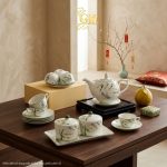 Bộ bình trà và hũ đựng mứt gốm - Quà tết doanh nghiệp