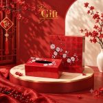 Bộ Quà Tết Sơn Mài Vẽ Hoa Đào – Quà Tặng Doanh Nghiệp Cao Cấp