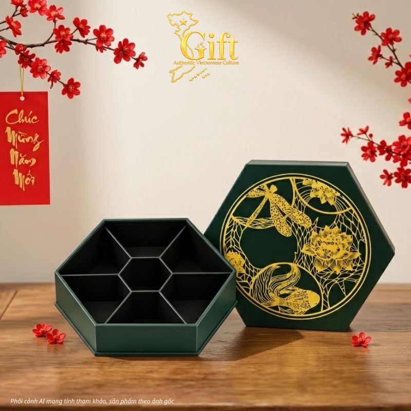 Hộp Mứt Tết Sơn Mài 2027
