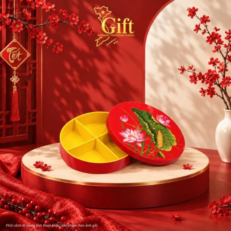 Hộp Mứt Tết Sơn Mài 2027