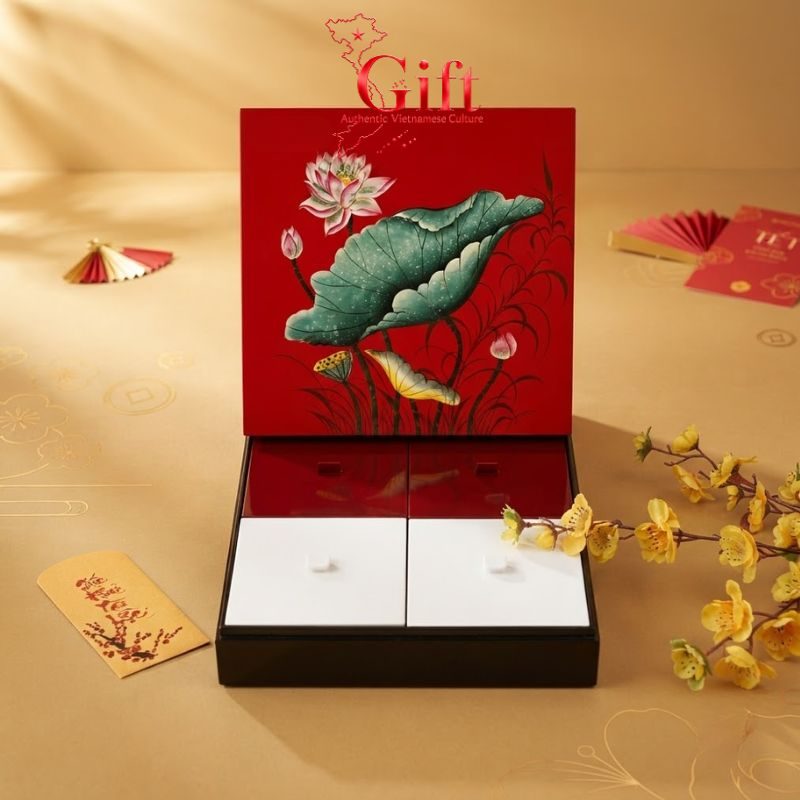 Hộp Mứt Sơn Mài Việt Nam - Quà Tặng Tết