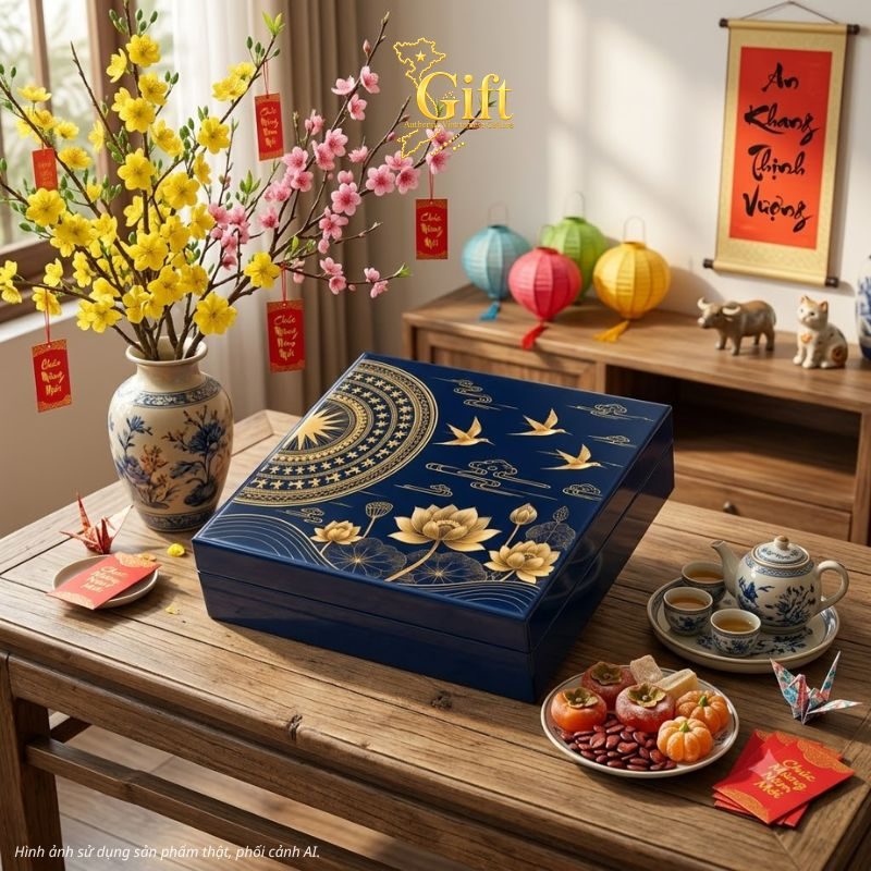 Hộp sơn mài quà tết doanh nghiệp 2027