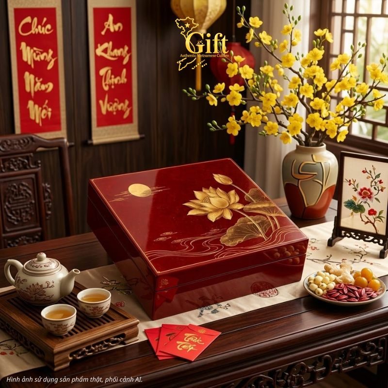 Hộp sơn mài quà tết doanh nghiệp 2027