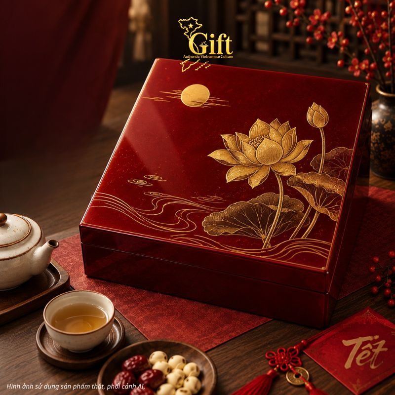Hộp sơn mài quà tết doanh nghiệp 2027