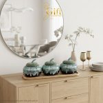 Quà Tết Bộ Hũ Mứt Gốm Sứ