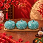 Quà Tết Bộ Hũ Mứt Gốm Sứ