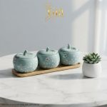 Quà Tết Bộ Hũ Mứt Gốm Sứ