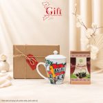 Set Quà Tặng Gốm Sứ – Ly Sứ Phong Cảnh Việt Nam & Trà Olong Cao Cấp