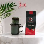 Phin Cà Phê Men Hỏa Biến Màu Xanh Rêu & Cà Phê Rang Xay