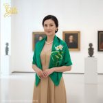 Set quà tặng túi lá sen và khăn lụa - Quà tặng đối tác