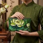 Set quà tặng túi lá sen và khăn lụa - Quà tặng đối tác