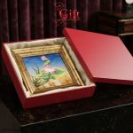 Tranh Sơn Mài Hoa Sen Cẩn Trứng