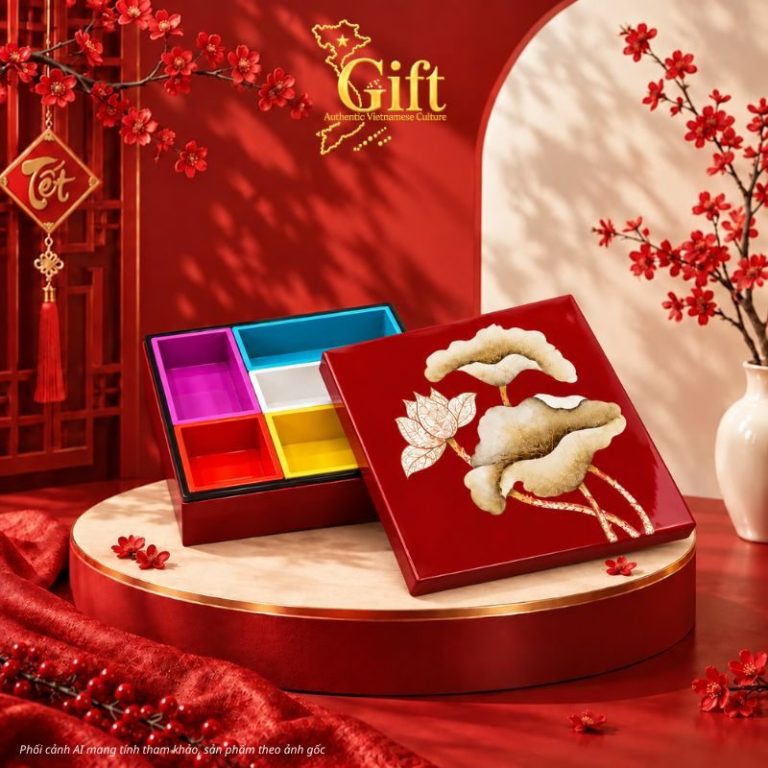 Hộp Mứt Tết Sơn Mài 2027