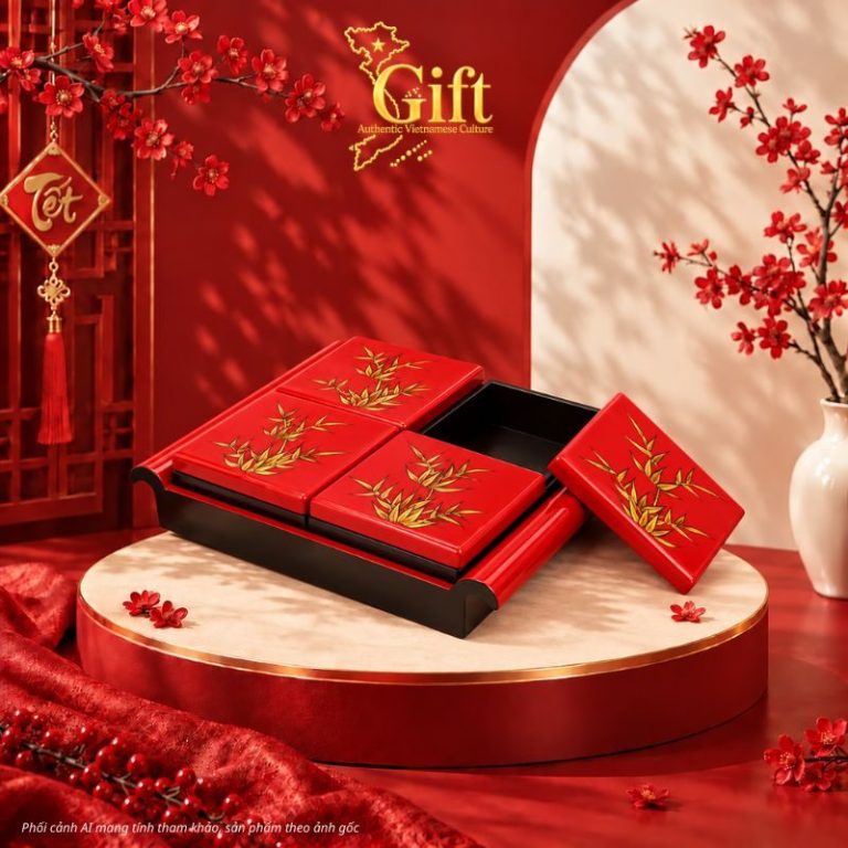 Hộp Mứt Tết Sơn Mài 2027