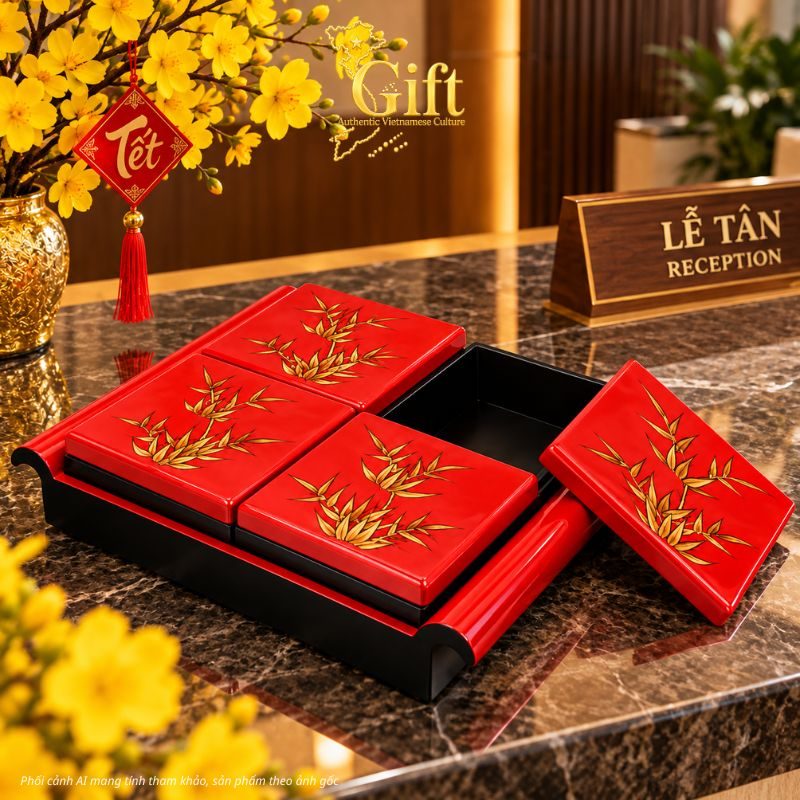 Hộp Mứt Tết Sơn Mài 2027
