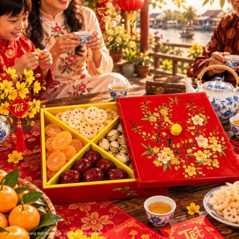 Hộp Mứt Tết Sơn Mài 2027