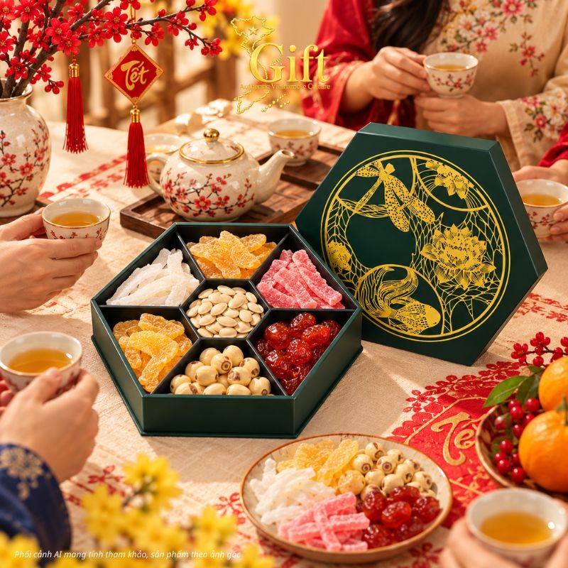 Hộp Mứt Tết Sơn Mài 2027