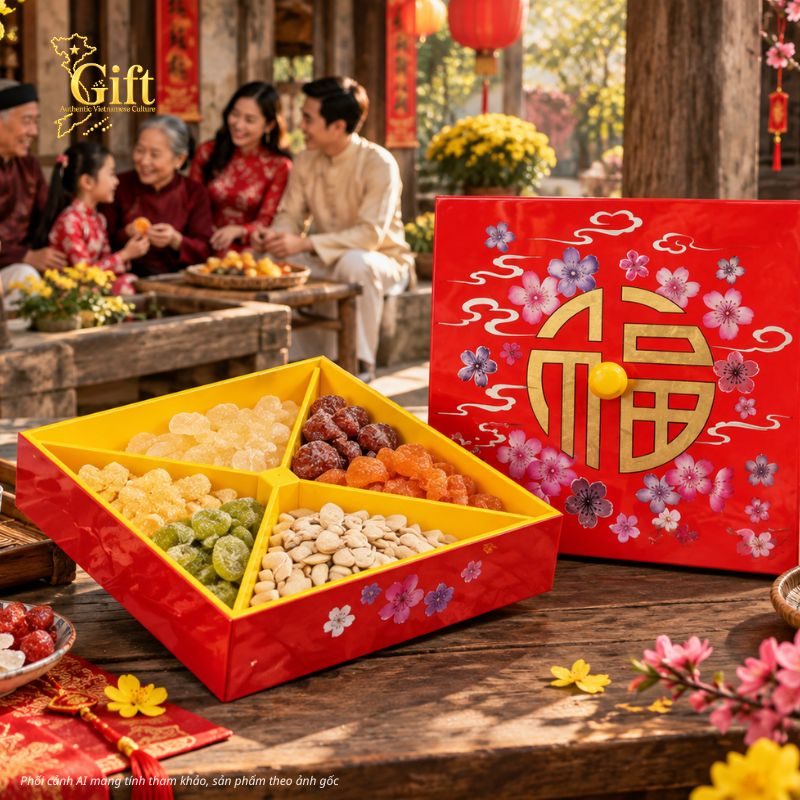 Hộp Mứt Tết Sơn Mài 2027