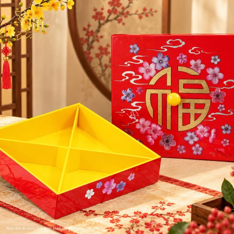 Hộp Mứt Tết Sơn Mài 2027