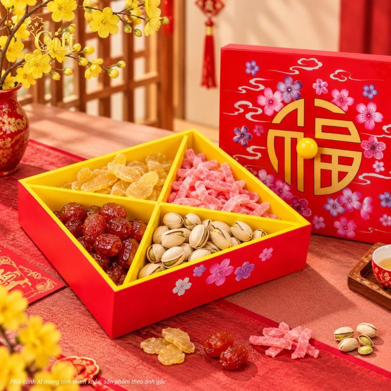 Hộp Mứt Tết Sơn Mài 2027