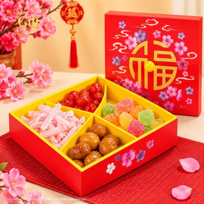 Hộp Mứt Tết Sơn Mài 2027