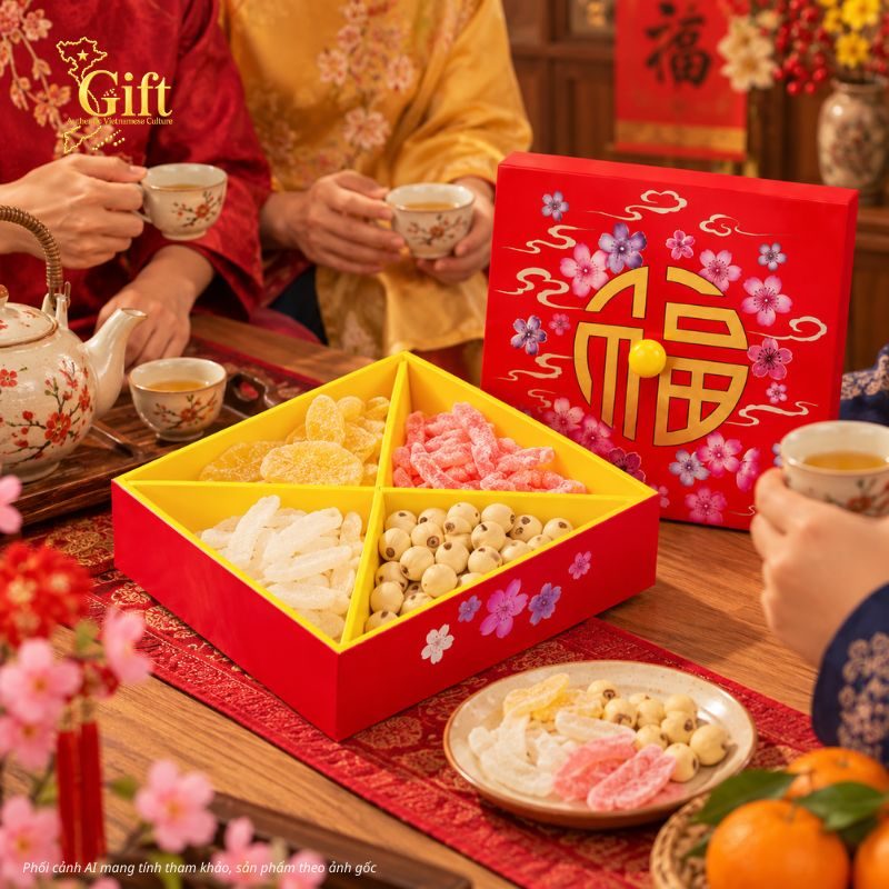 Hộp Mứt Tết Sơn Mài 2027