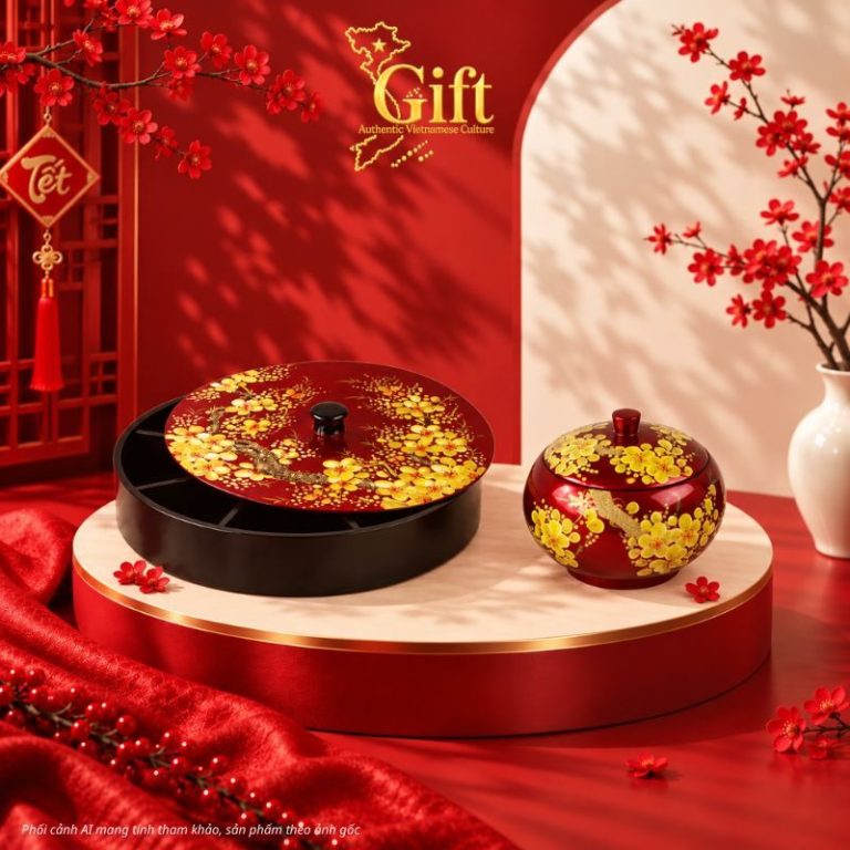 Hộp Mứt Tết Sơn Mài 2027