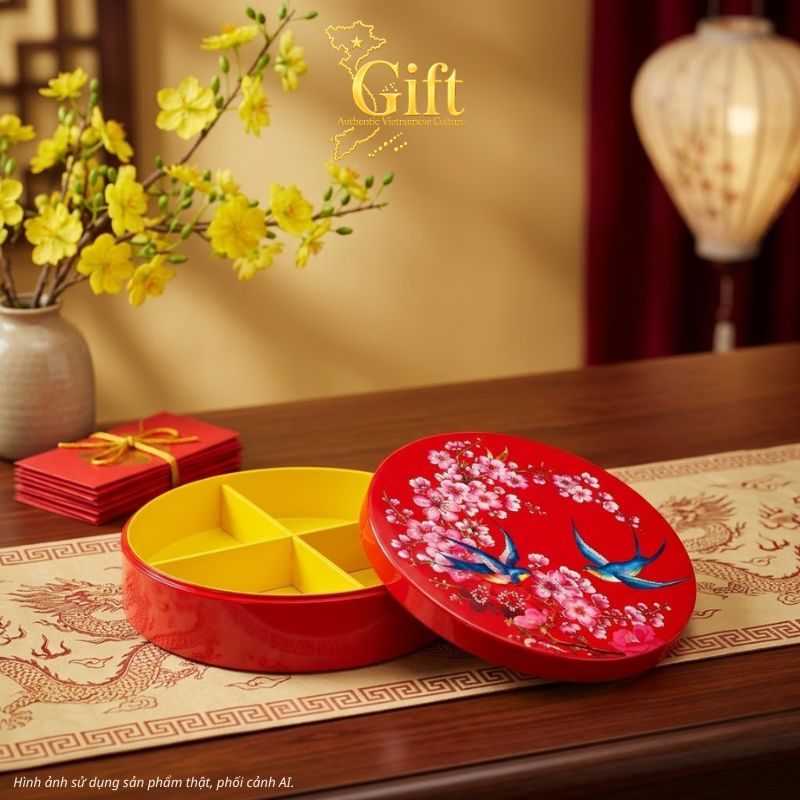 Hộp Mứt Tết Sơn Mài 2027