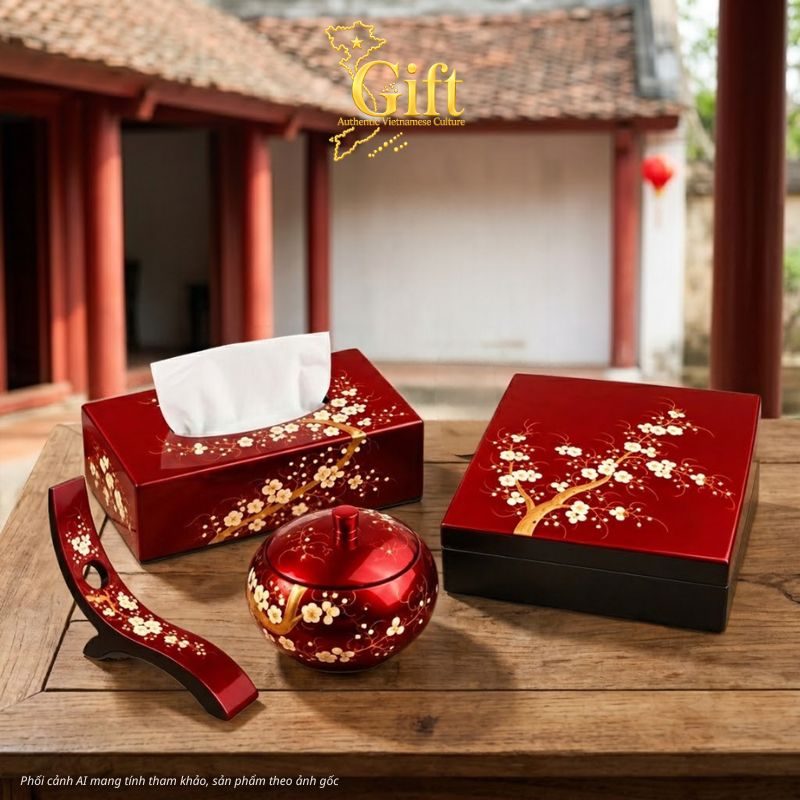 Set Quà Tặng Tết Sơn Mài Cao Cấp 2027
