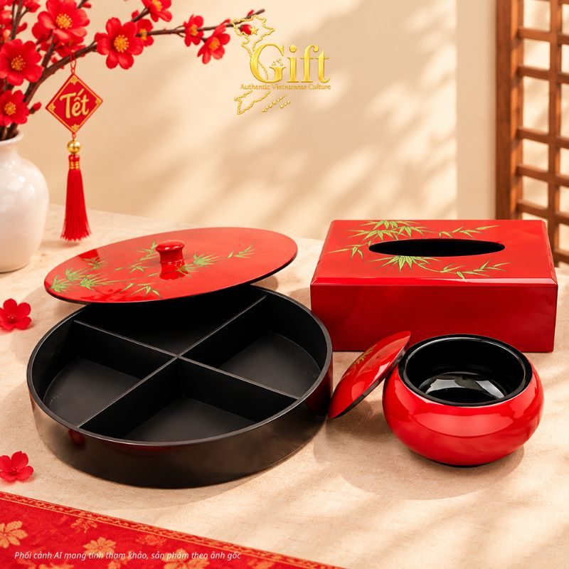 Set Quà Tặng Tết Sơn Mài Cao Cấp 2027
