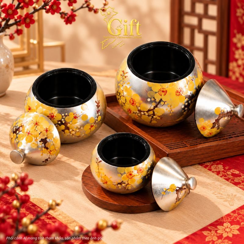 Set Quà Tặng Tết Sơn Mài Cao Cấp 2027