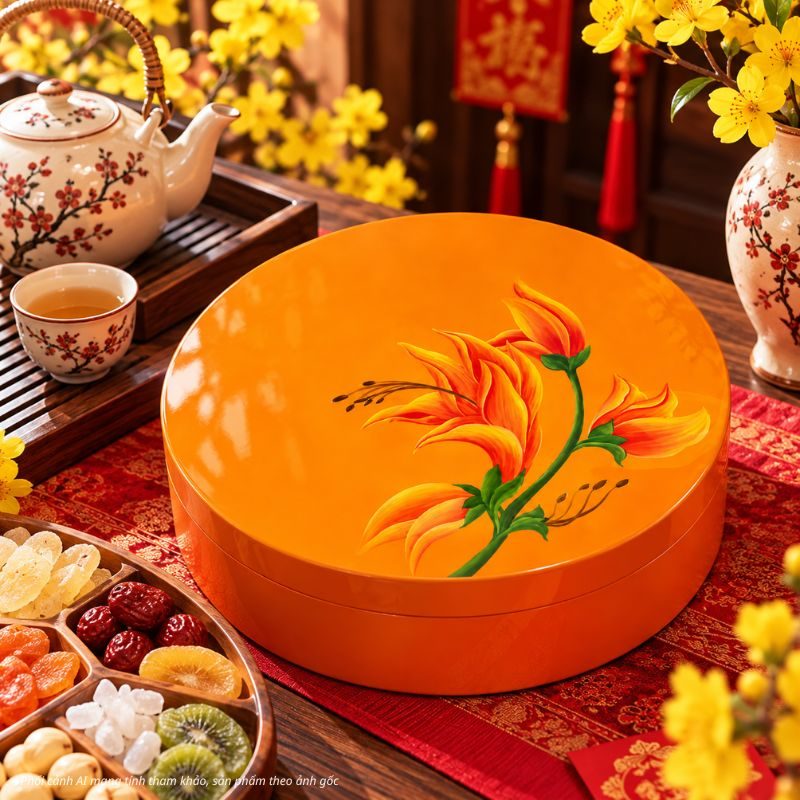 Hộp Mứt Tết Sơn Mài 2027