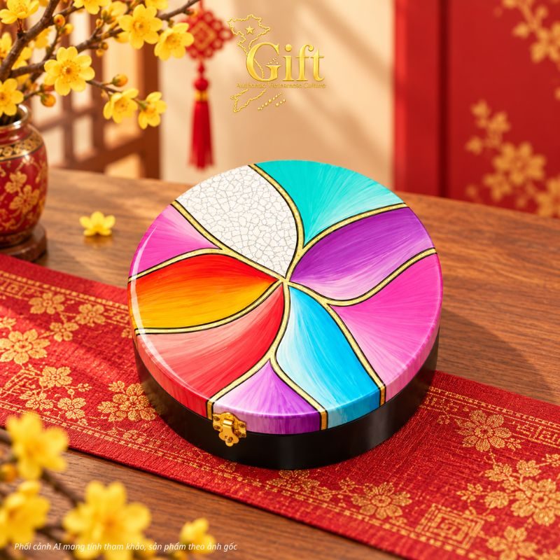 Hộp Mứt Tết Sơn Mài 2027