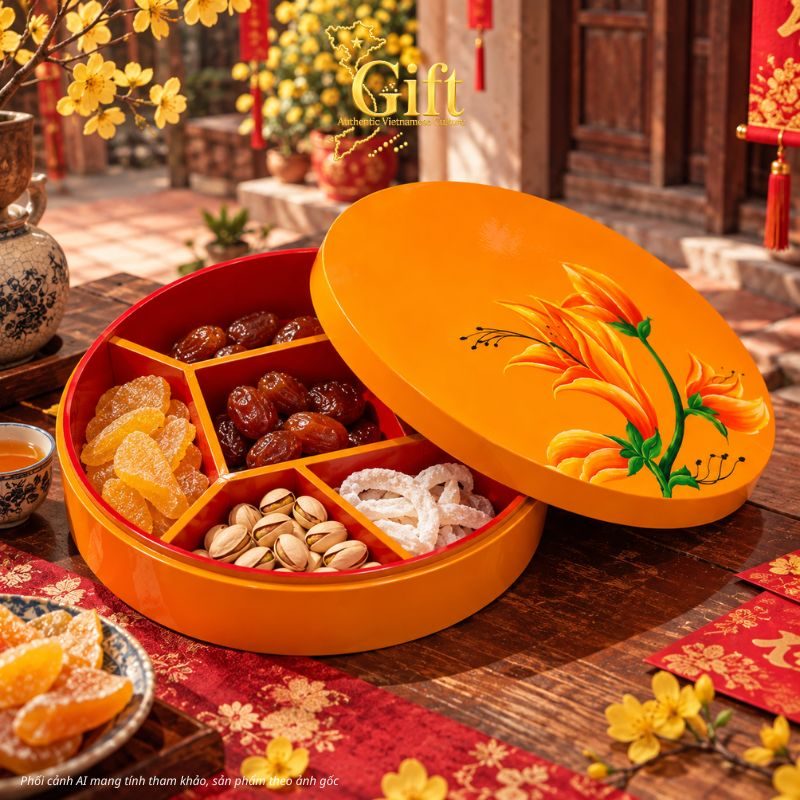 Hộp Mứt Tết Sơn Mài 2027