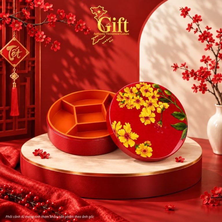 Hộp Mứt Tết Sơn Mài 2027