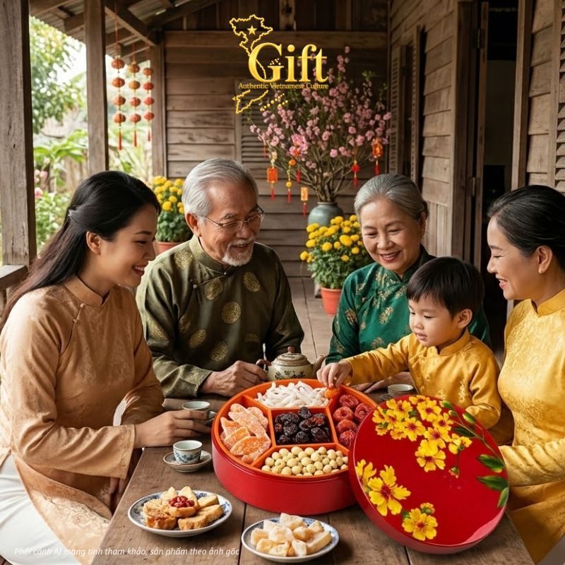 Hộp Mứt Tết Sơn Mài 2027
