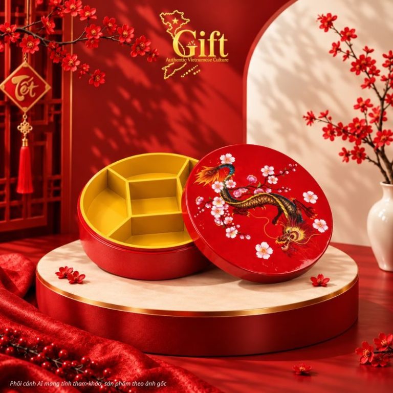 Hộp Mứt Tết Sơn Mài 2027