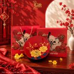 Hộp mứt tết sơn mài - Quà tết doanh nghiệp